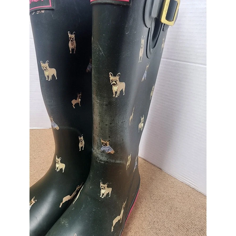 Joules Women's Welly Dog Print Rain Boots 15